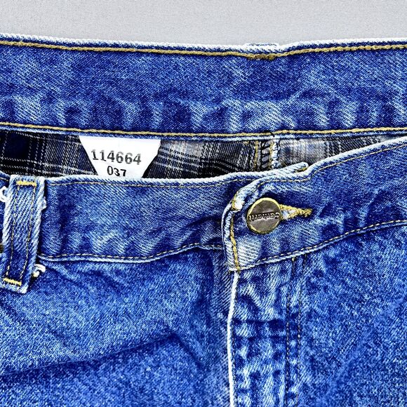 Vintage Carhartt Jeans B17 Relaxed Fit Blue Mens 38 Denim Zip Logo - Picture 11 of 16